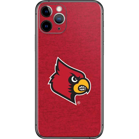 University of Louisville Red Background iPhone 11 Pro Skin