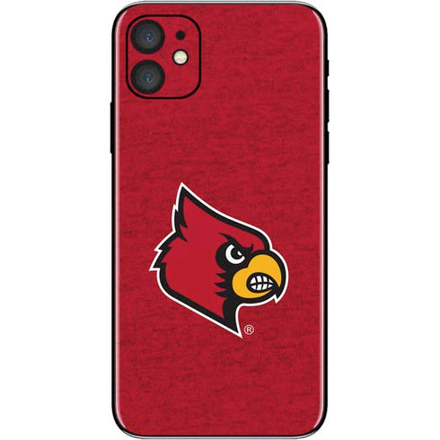 University of Louisville Red Background iPhone 11 Skin
