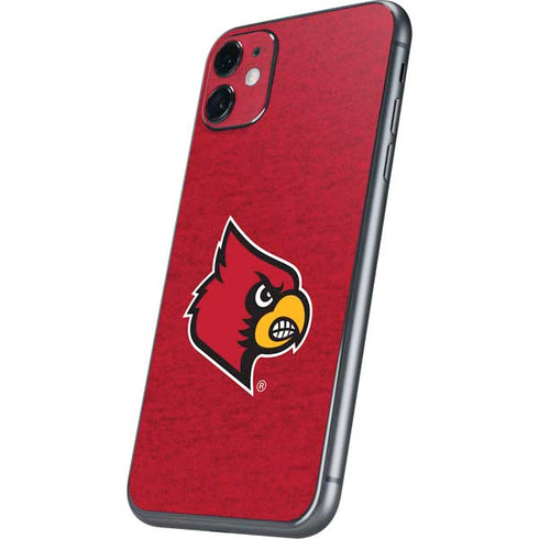 University of Louisville Red Background iPhone 11 Skin