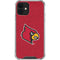 University of Louisville Red Background iPhone 12 Mini Clear Case