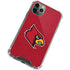 University of Louisville Red Background iPhone 12 Pro Max Clear Case