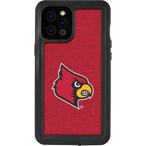 University of Louisville Red Background iPhone 12 Pro Max Waterproof Case
