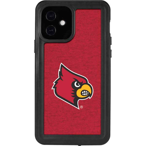 University of Louisville Red Background iPhone 12 Waterproof Case