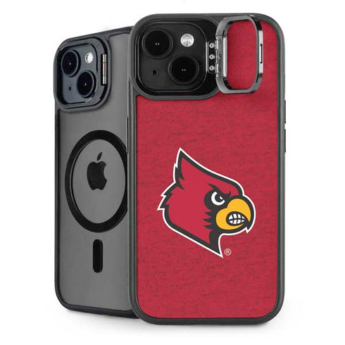 University of Louisville Red Background iPhone 13 Kickstand Case