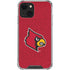 University of Louisville Red Background iPhone 13 Mini Clear Case