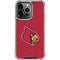 University of Louisville Red Background iPhone 13 Pro Clear Case