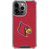University of Louisville Red Background iPhone 13 Pro Clear Case