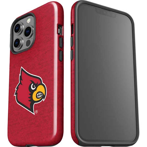 University of Louisville Red Background iPhone 13 Pro Impact Case