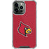 University of Louisville Red Background iPhone 13 Pro Max Clear Case