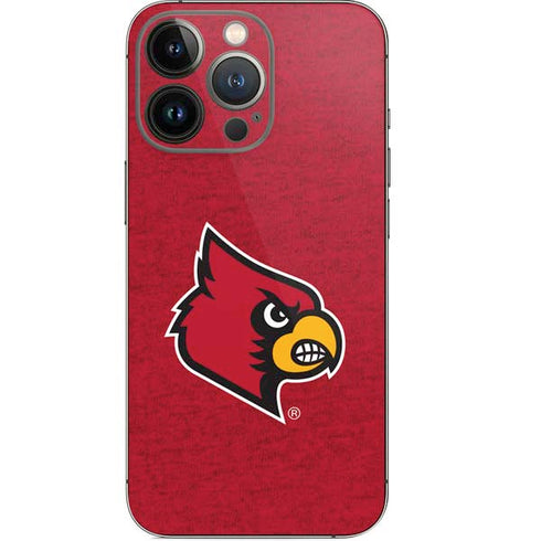 University of Louisville Red Background iPhone 13 Pro Skin