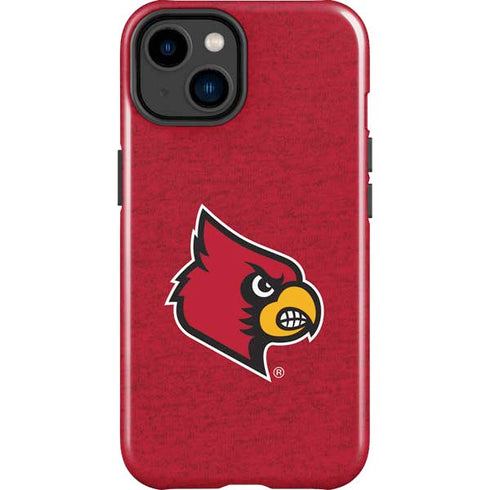 University of Louisville Red Background iPhone 14 Plus Impact Case