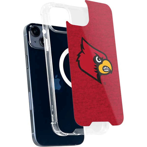 University of Louisville Red Background iPhone 15 Plus MagSafe Case