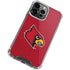 University of Louisville Red Background iPhone 14 Pro Clear Case
