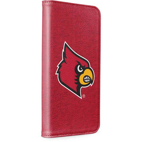 University of Louisville Red Background iPhone 14 Pro Folio Case