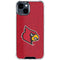 University of Louisville Red Background iPhone 15 Clear Case