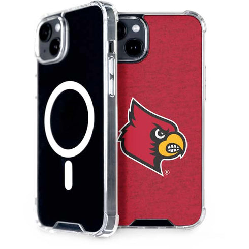 University of Louisville Red Background iPhone 15 Plus MagSafe Case