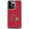 University of Louisville Red Background iPhone 15 Pro Clear Case
