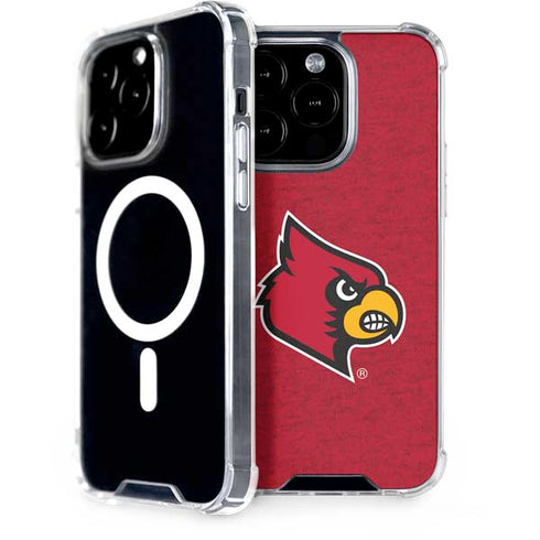 University of Louisville Red Background iPhone 15 Pro MagSafe Case