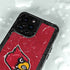 University of Louisville Red Background iPhone 15 Pro Waterproof Case