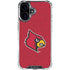 University of Louisville Red Background iPhone 16 Clear Case
