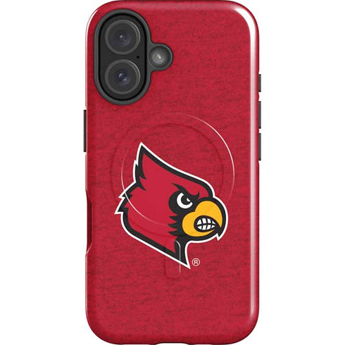 University of Louisville Red Background iPhone 16 Magsafe Impact Case
