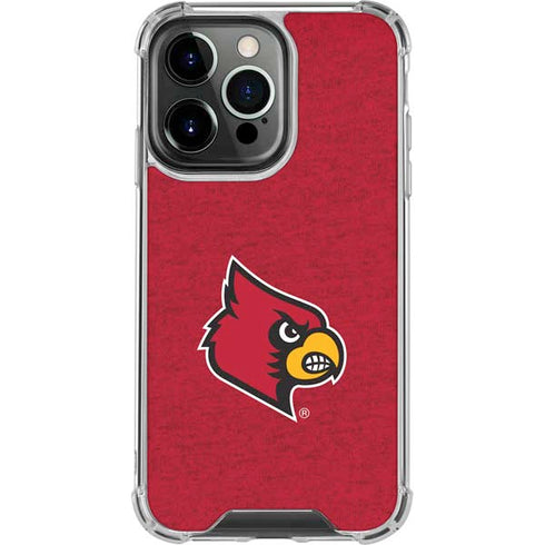 University of Louisville Red Background iPhone 16 Pro Clear Case
