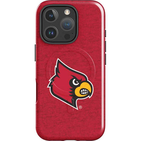 University of Louisville Red Background iPhone 16 Pro Magsafe Impact Case