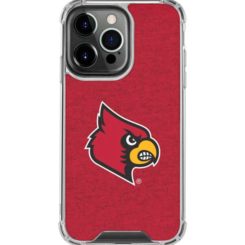University of Louisville Red Background iPhone 16 Pro Max Clear Case