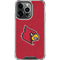University of Louisville Red Background iPhone 16 Pro Max Clear Case