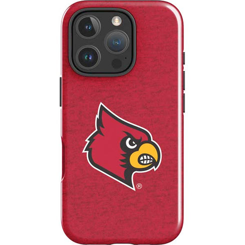 University of Louisville Red Background iPhone 16 Pro Max Impact Case
