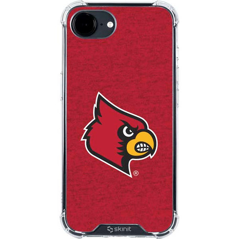 University of Louisville Red Background iPhone 16e Clear Case