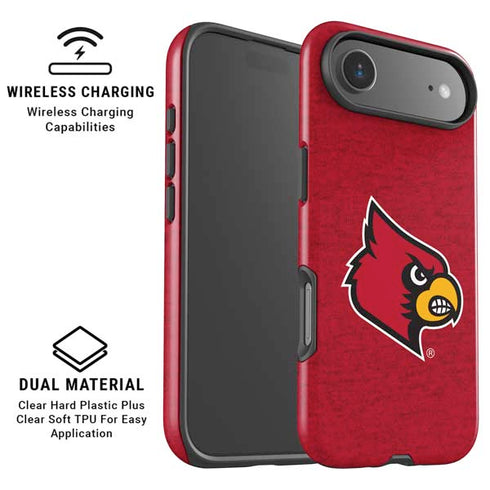 University of Louisville Red Background iPhone 17 Air Magsafe Impact Case