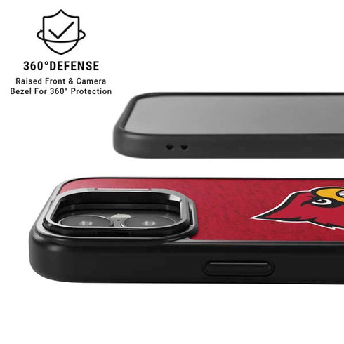 University of Louisville Red Background iPhone 17 Kickstand Case