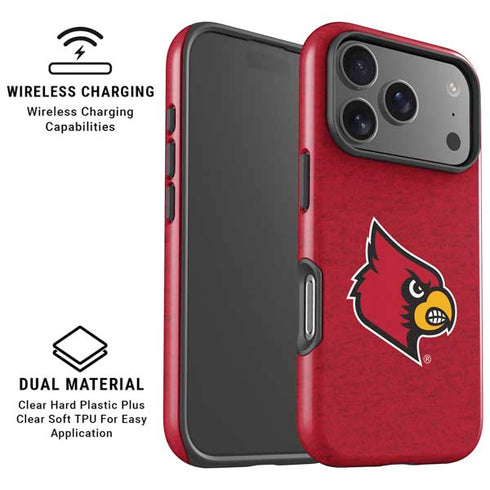 University of Louisville Red Background iPhone 17 Pro Magsafe Impact Case
