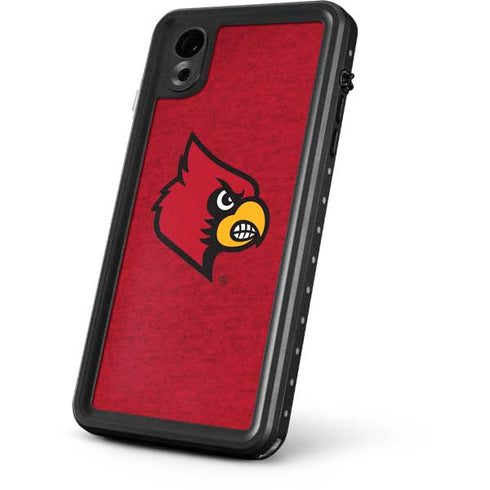 University of Louisville Red Background iPhone XR Waterproof Case