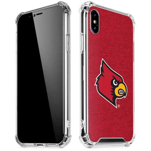 University of Louisville Red Background iPhone XS Max Clear Case