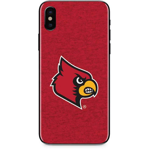 University of Louisville Red Background iPhone XS Max Skin