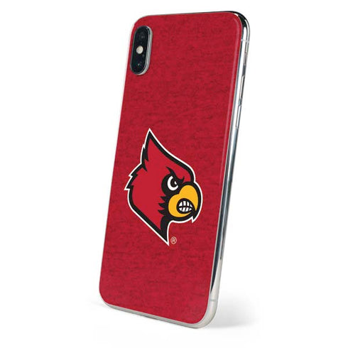 University of Louisville Red Background iPhone XS Max Skin