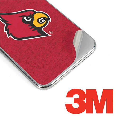 University of Louisville Red Background iPhone XS Skin