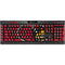 University of Louisville Red Background K95 RGB PLATINUM Mechanical Gaming Keyboard Skin