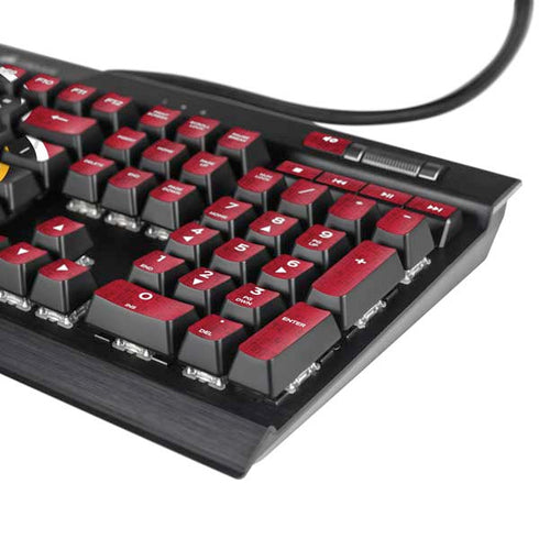 University of Louisville Red Background K95 RGB PLATINUM Mechanical Gaming Keyboard Skin