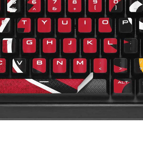 University of Louisville Red Background K95 RGB PLATINUM Mechanical Gaming Keyboard Skin