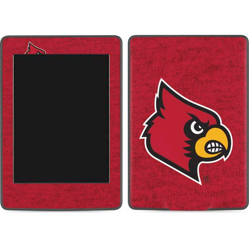 University of Louisville Red Background Amazon Kindle Skin