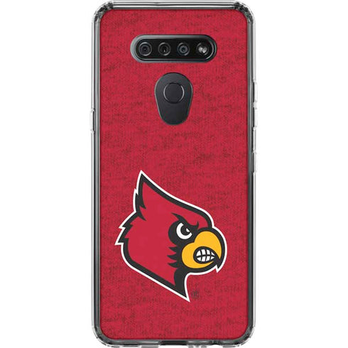 University of Louisville Red Background LG K51/Q51 Clear Case