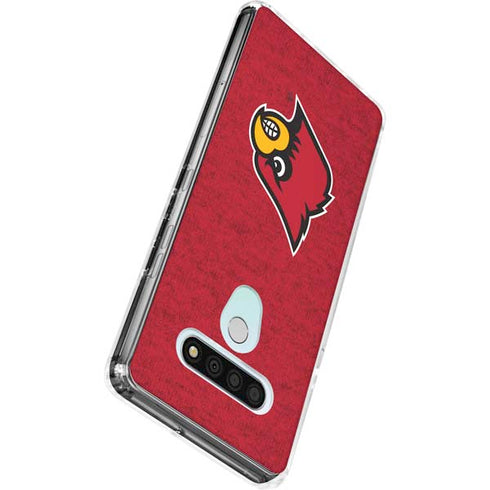 University of Louisville Red Background LG Stylo 6 Clear Case