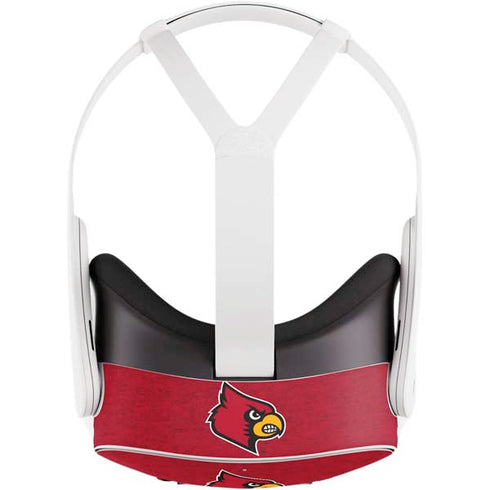 University of Louisville Red Background Meta Quest 3S Skin