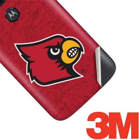 University of Louisville Red Background Moto E5 Play Skin