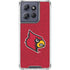 University of Louisville Red Background Moto G 5G (2025) Clear Case