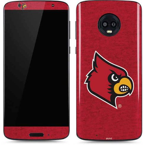 University of Louisville Red Background Moto G6 Skin