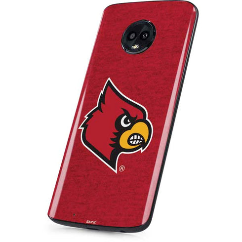 University of Louisville Red Background Moto G6 Skin